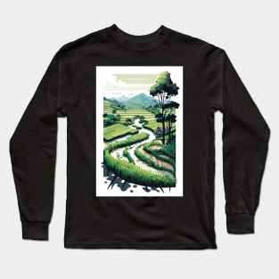 Vietnam Rice Fields Long Sleeve T-Shirt